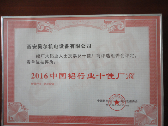 中國鋁行業十佳廠商